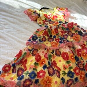 Ivy City Co Floral Annabelle Dress in Sunshine
